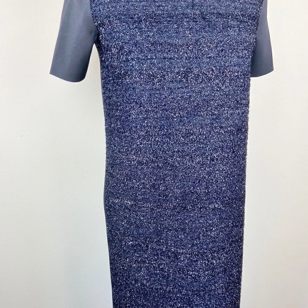 Tory Burch Short-Sleeve Tinsel Shift Dress